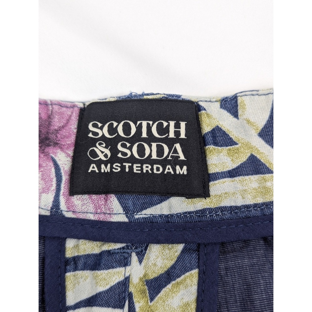Scotch Soda Shirt Short Match Set Mens LG Top 34 Shorts Floral Vacation Beach - Picture 8 of 12